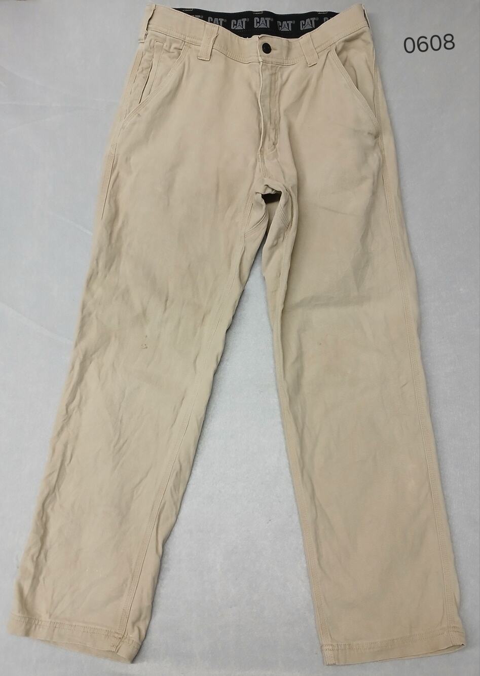 CAT (32x32) Beige Straight Cargo Fit CargoCarpenter Jeans